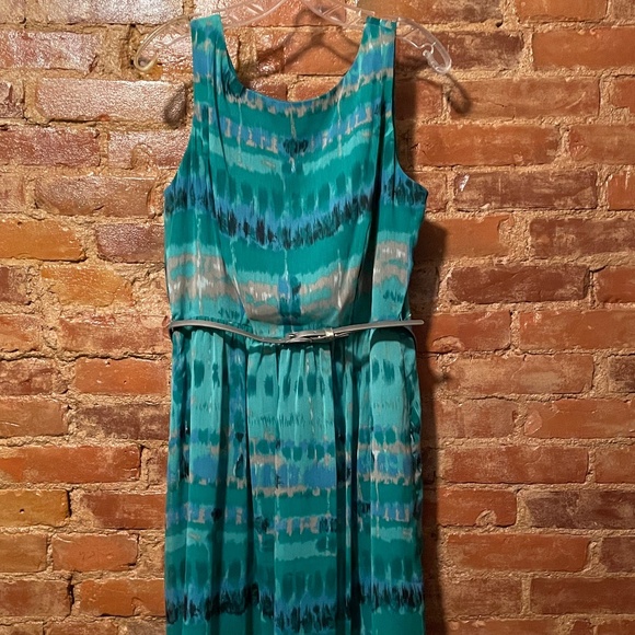 Dress Barn Dresses Tank Midi Dress With Accent Belt Poshmark